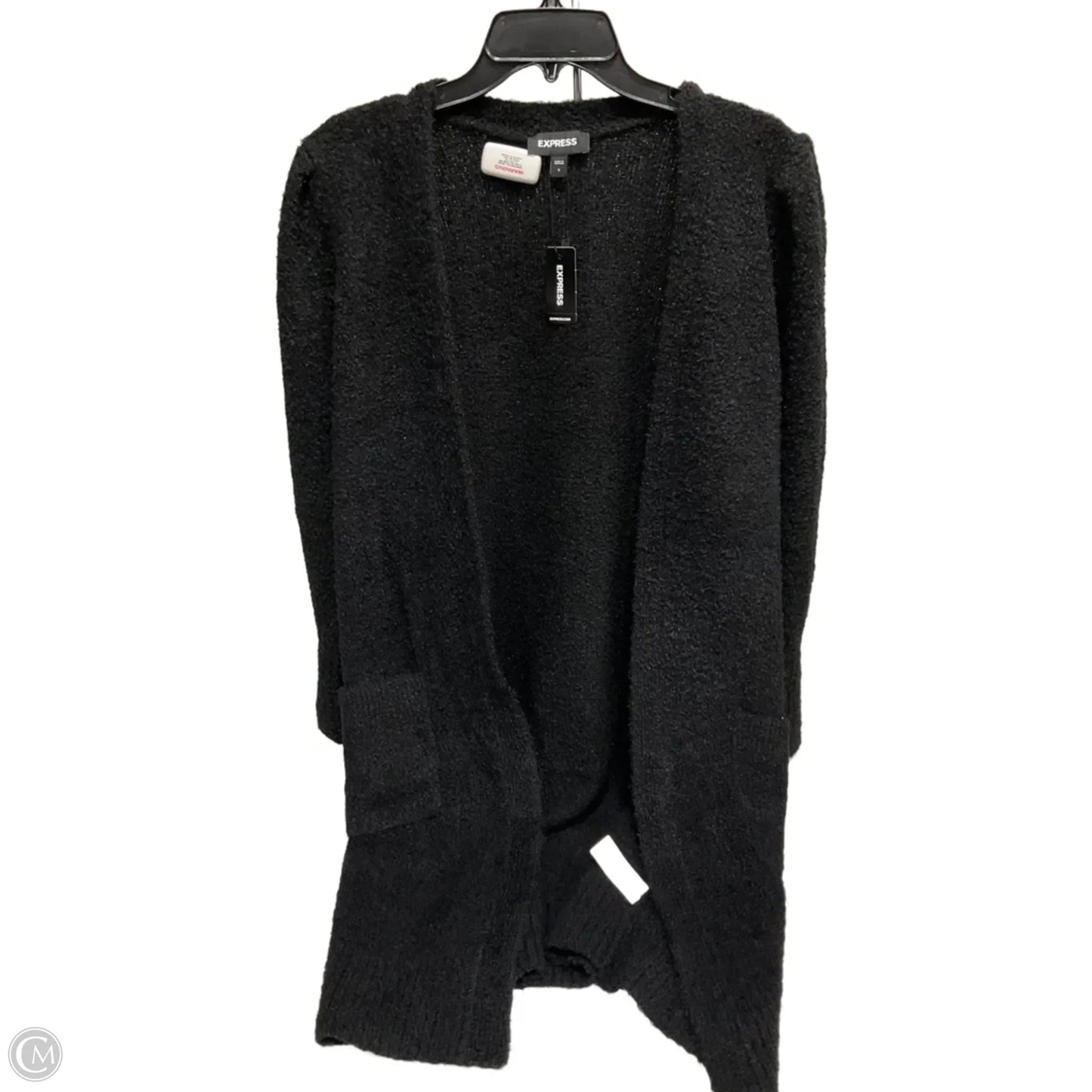 Sweater Cardigan By Express In Black, Size: S