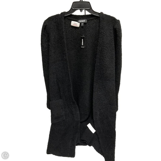Sweater Cardigan By Express In Black, Size: S