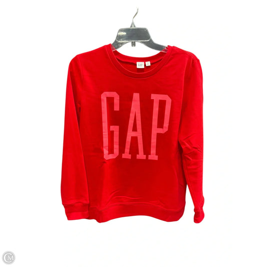 Sweatshirt Crewneck By Gap In Red, Size: S