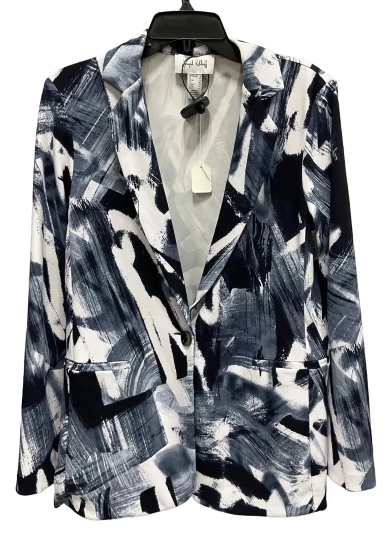 Blazer By Joseph Ribkoff In Blue & White, Size: 8