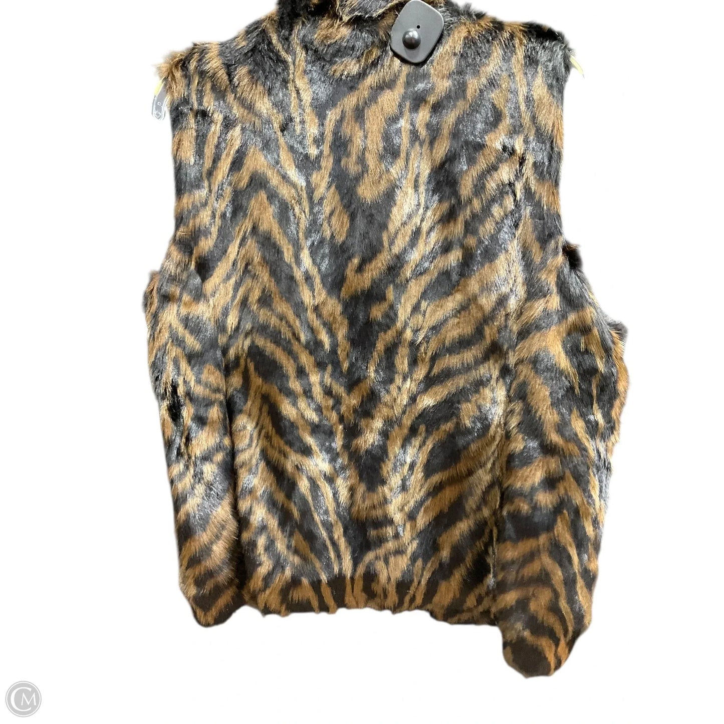 Vest Other By Chicos In Black & Brown, Size: L