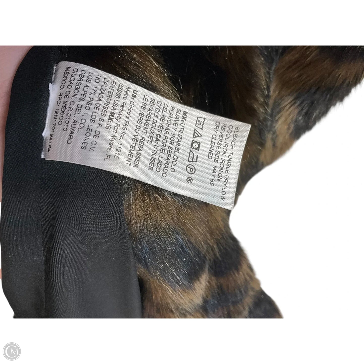 Vest Other By Chicos In Black & Brown, Size: L