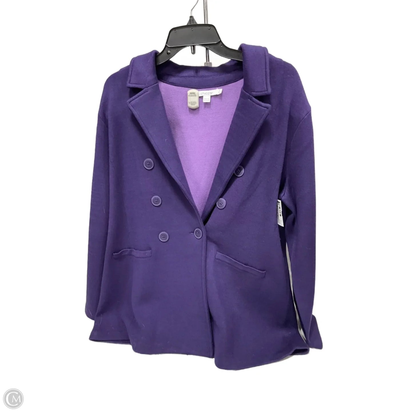 Blazer By Chicos In Purple, Size: Xl