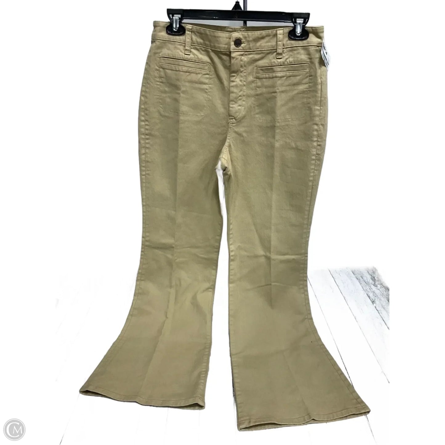 Jeans Wide Leg By J. Crew In Tan, Size: 6