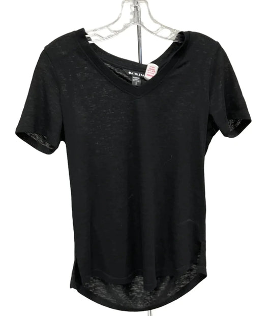 Top Short Sleeve Basic By Athleta In Black, Size: Sp