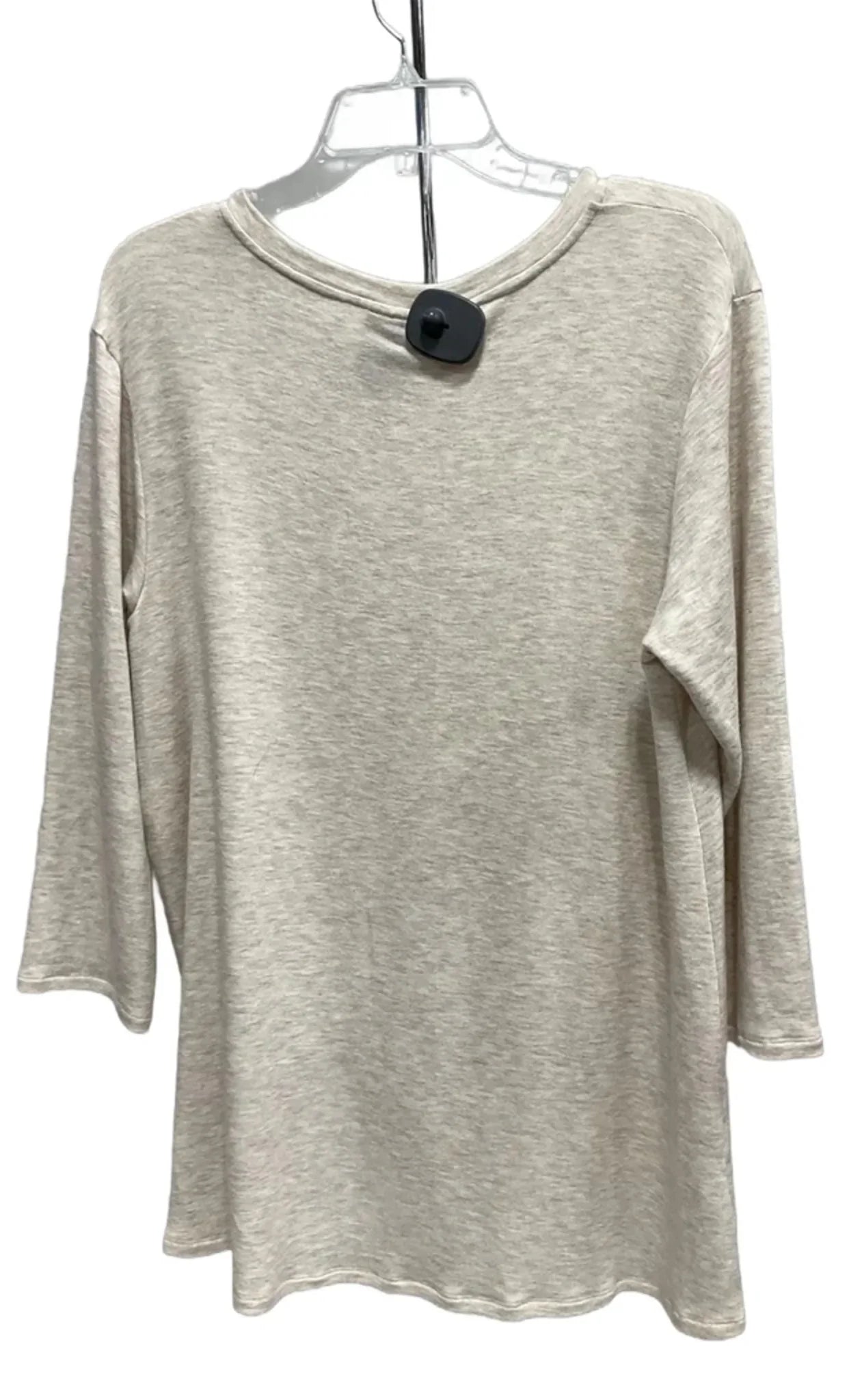 Top 3/4 Sleeve Basic By Bobeau In Tan, Size: Xl