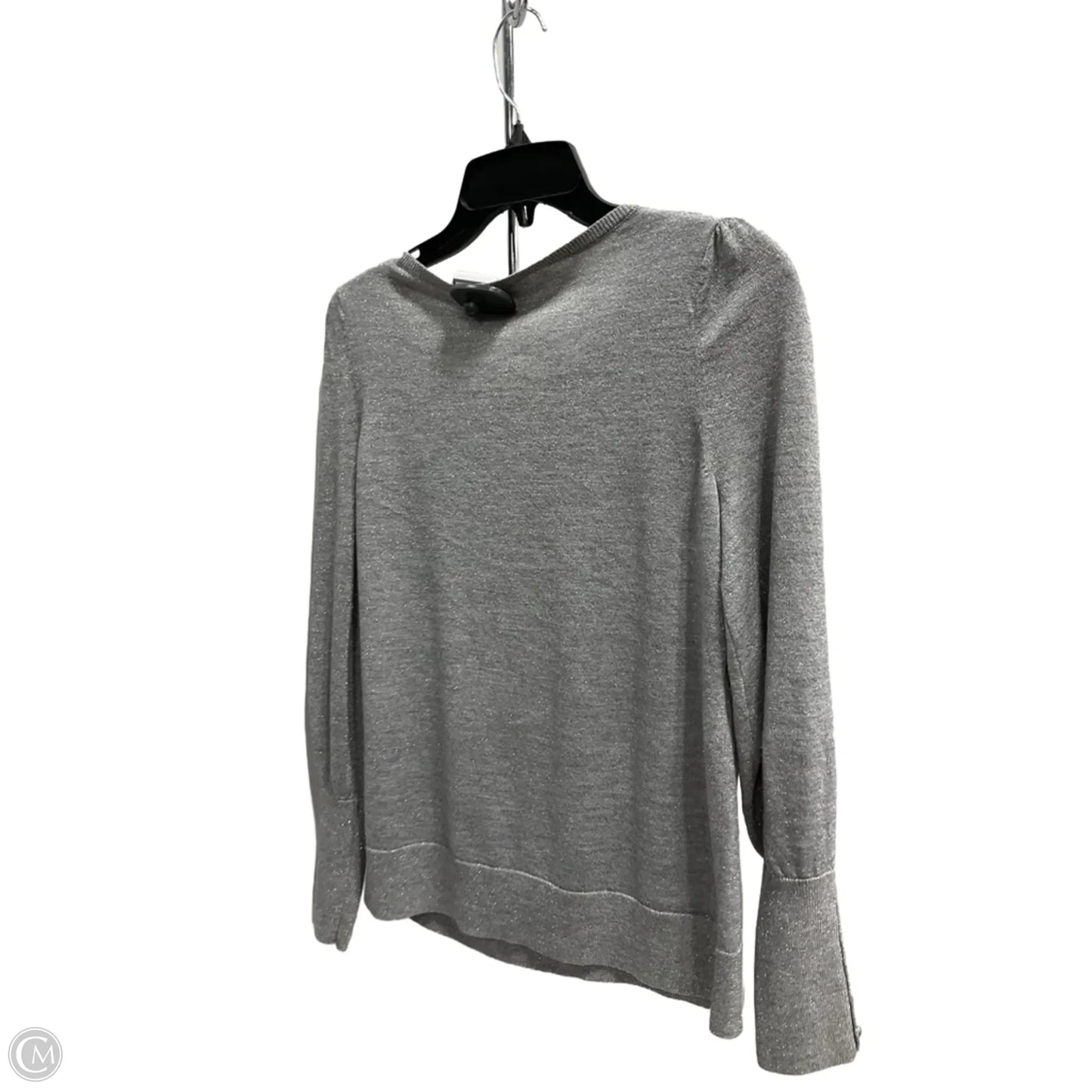 Top Long Sleeve By Talbots In Silver, Size: Mp