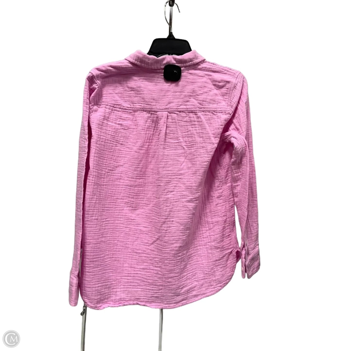Top Long Sleeve Basic By J. Crew In Pink, Size: S