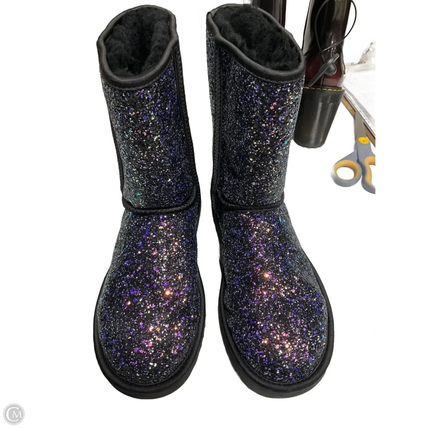 Boots Designer By Ugg In Purple, Size: 9