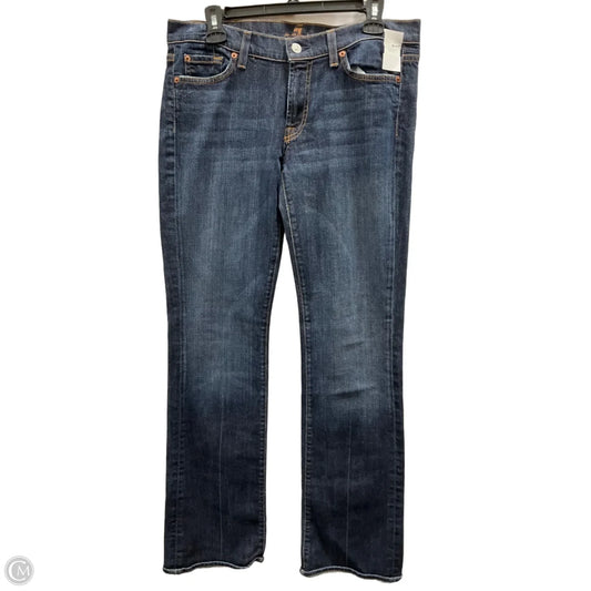 Jeans Boot Cut By 7 For All Mankind In Blue Denim, Size: 12