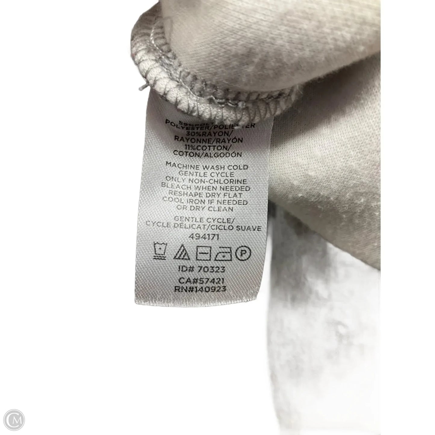 Top Short Sleeve Basic By Lou And Grey In Grey, Size: Xs