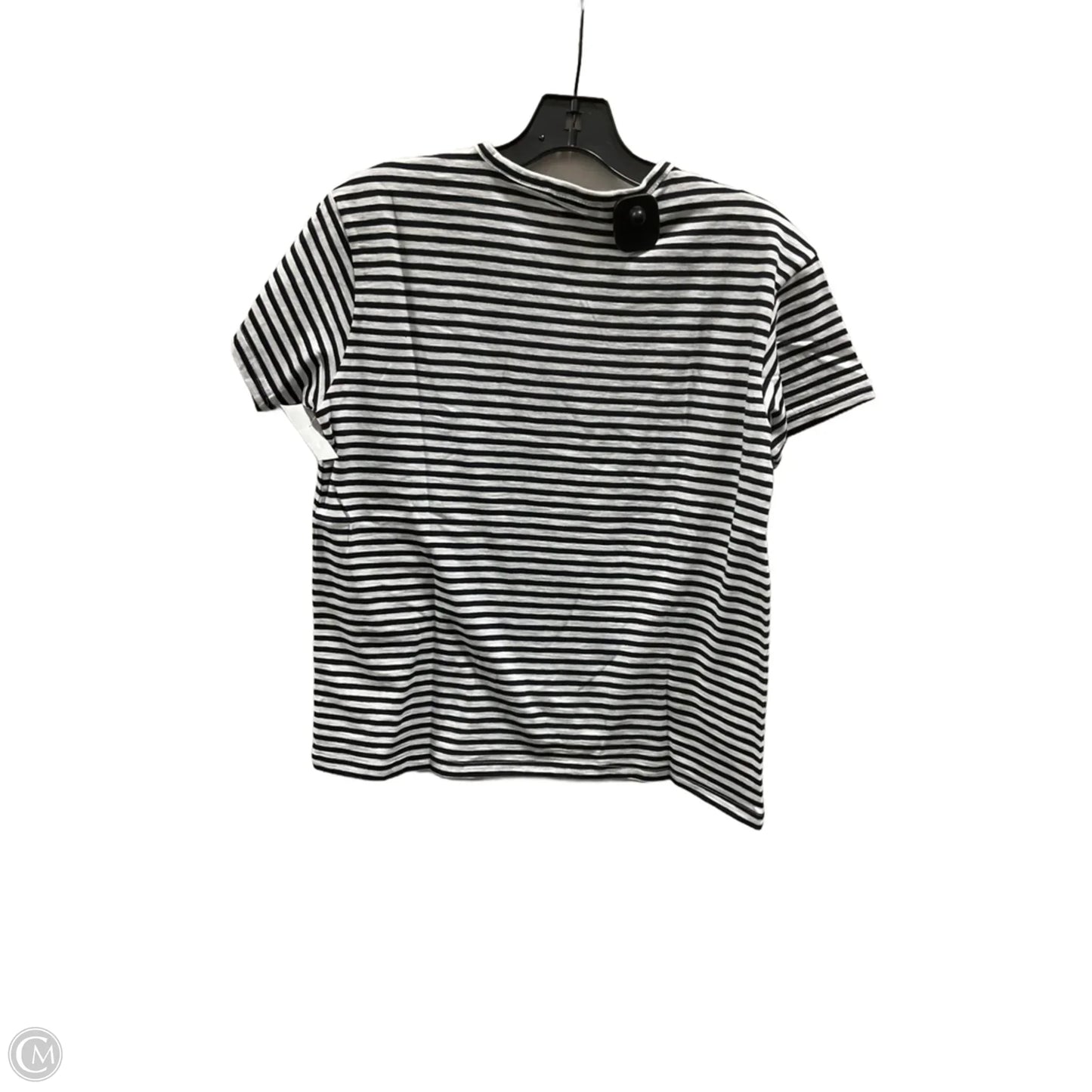Top Short Sleeve By J. Crew In Blue & White, Size: S