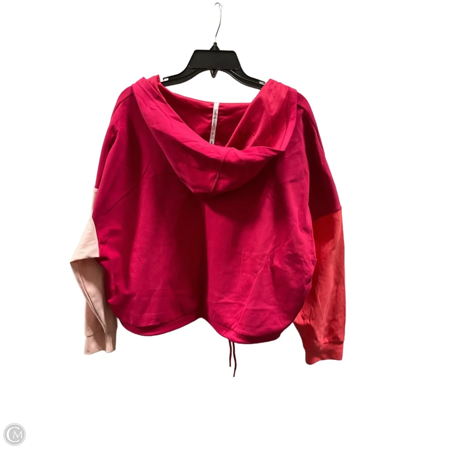 Athletic Sweatshirt Hoodie By Puma In Orange & Pink, Size: 2x