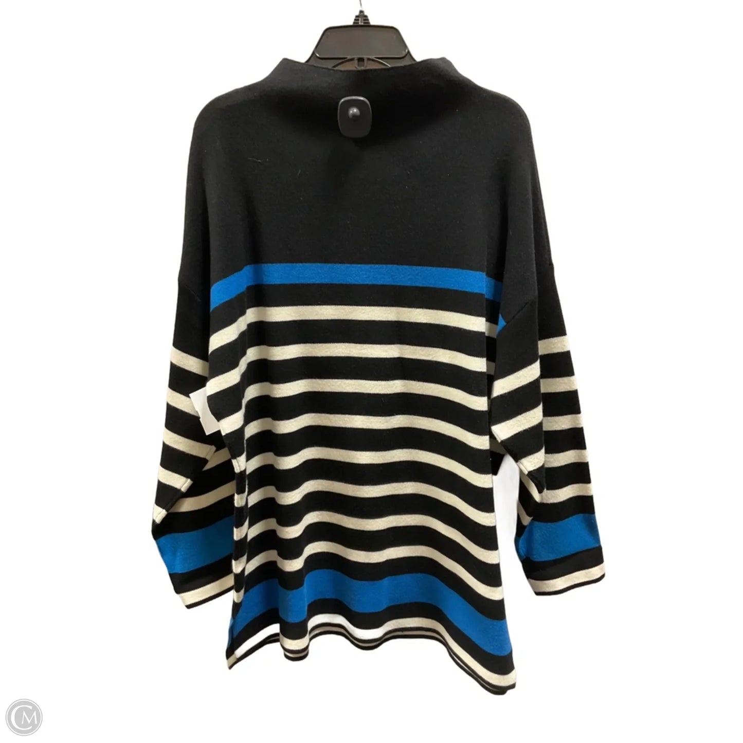 Top Long Sleeve Basic By Jones New York In Striped Pattern, Size: 2x