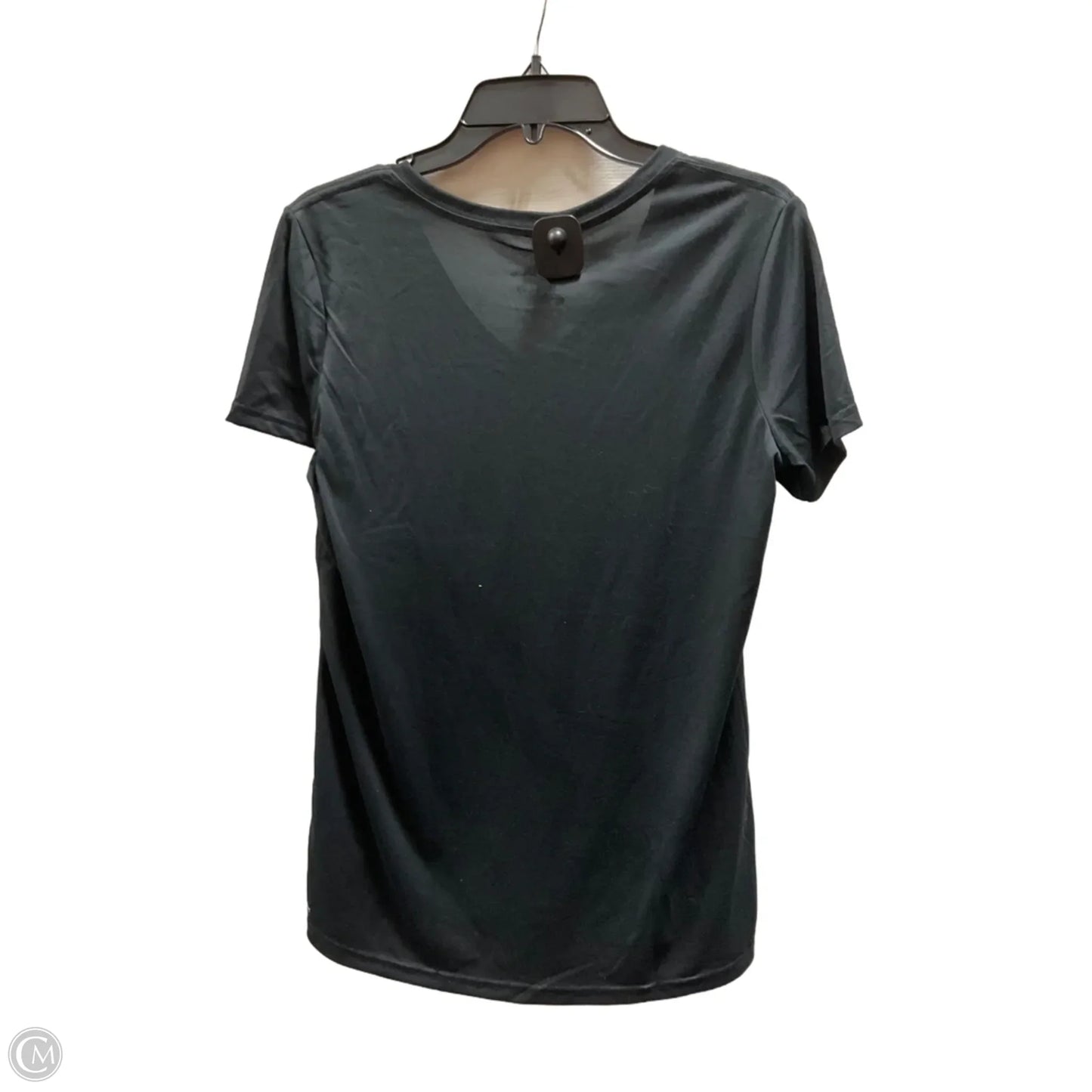 Athletic Top Short Sleeve By Reebok In Black, Size: L