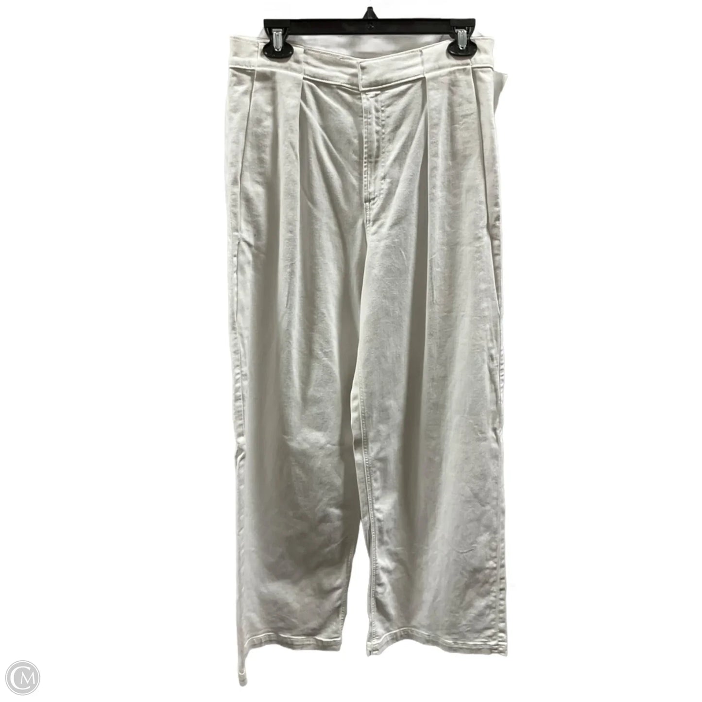 Jeans Wide Leg By Express In White, Size: 10