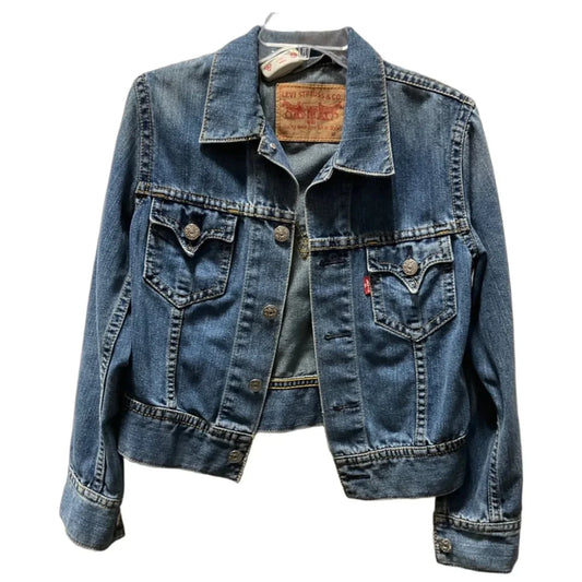 Jacket Denim By Levis In Blue Denim, Size: M