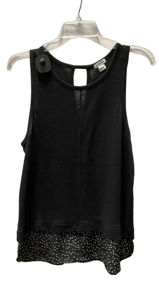 Top Sleeveless Basic By J. Crew In Black & White, Size: M