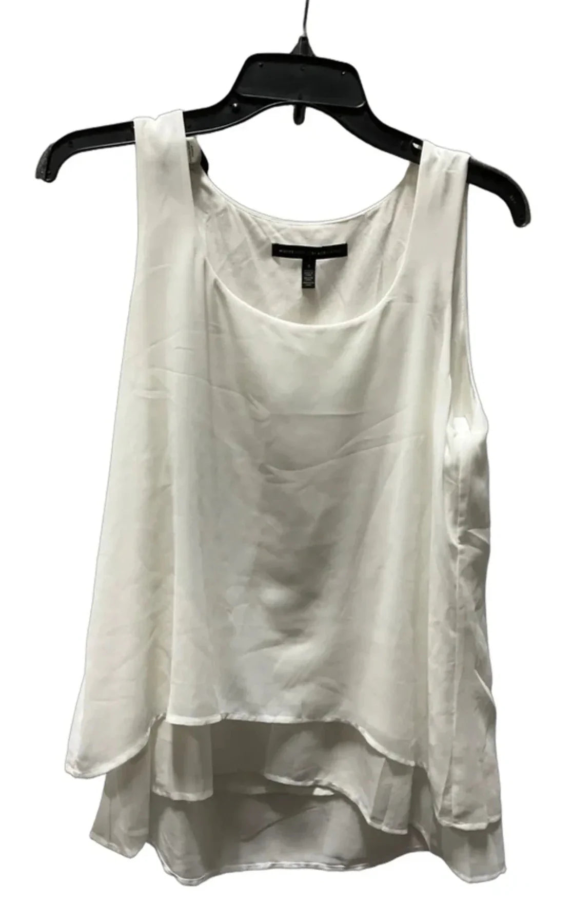 Top Sleeveless Basic By White House Black Market In Cream, Size: S