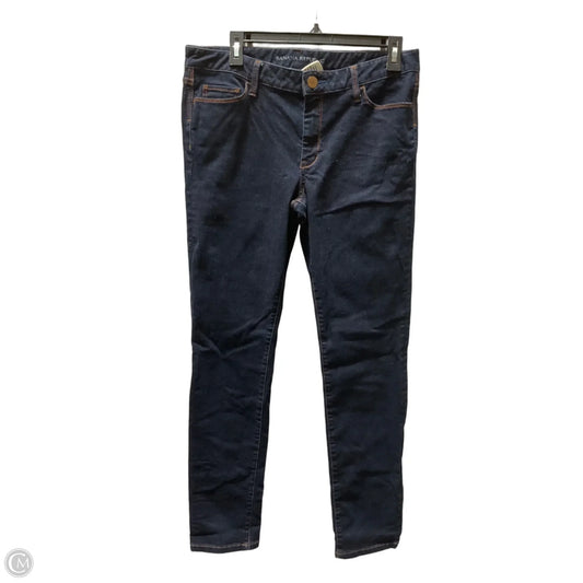 Jeans Skinny By Banana Republic In Blue Denim, Size: 10