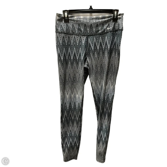 Athletic Leggings By Nike Apparel In Grey, Size: M