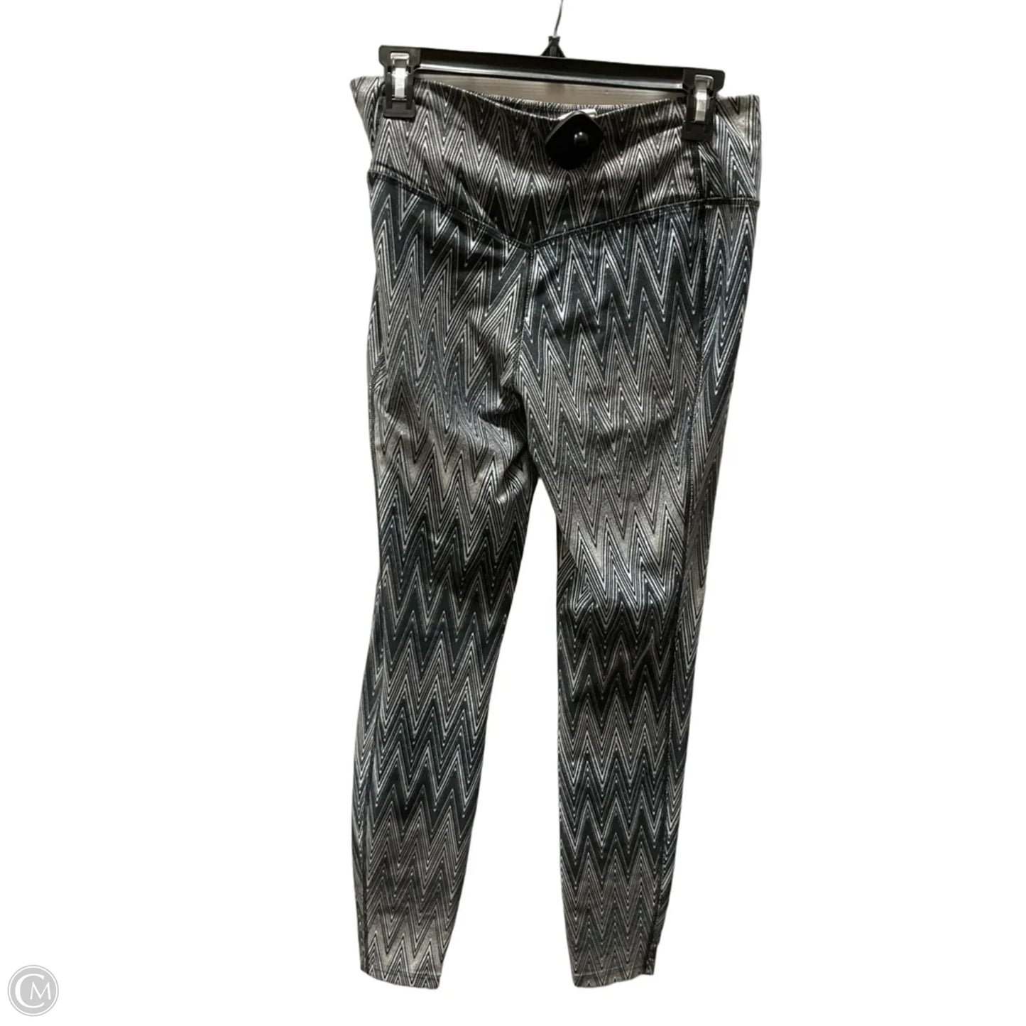 Athletic Leggings By Nike Apparel In Grey, Size: M