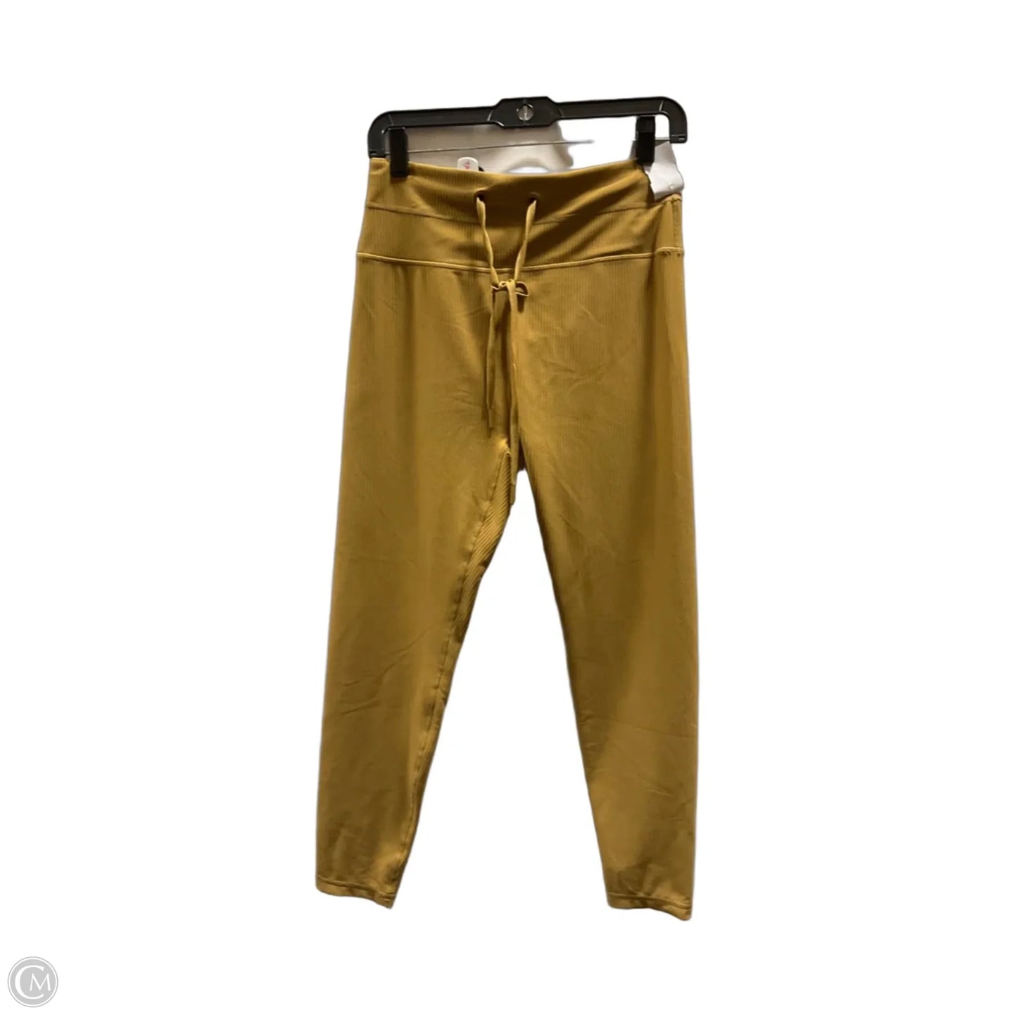 Athletic Leggings By Mta Pro In Yellow, Size: M