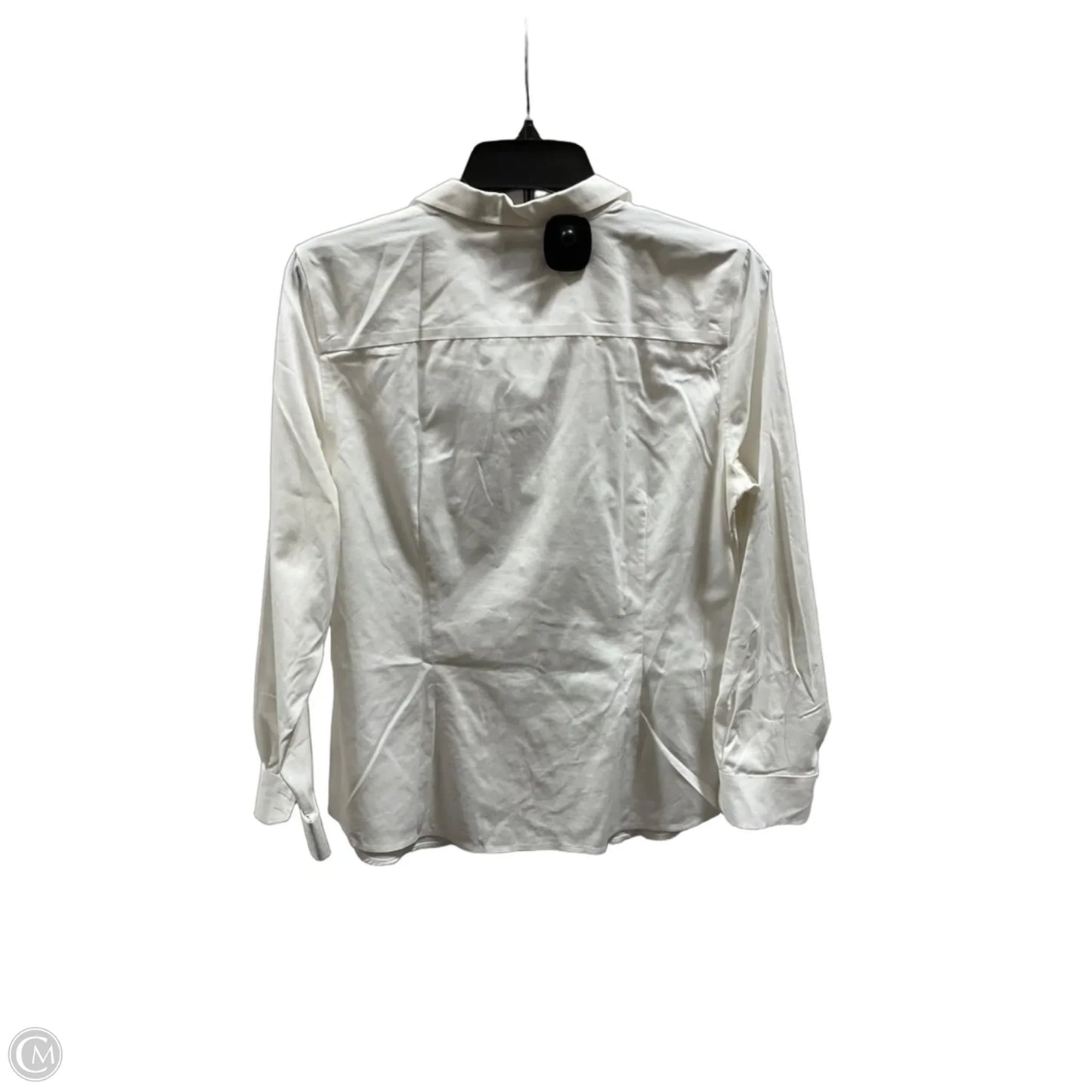 Blouse Long Sleeve By Talbots In White, Size: 12p