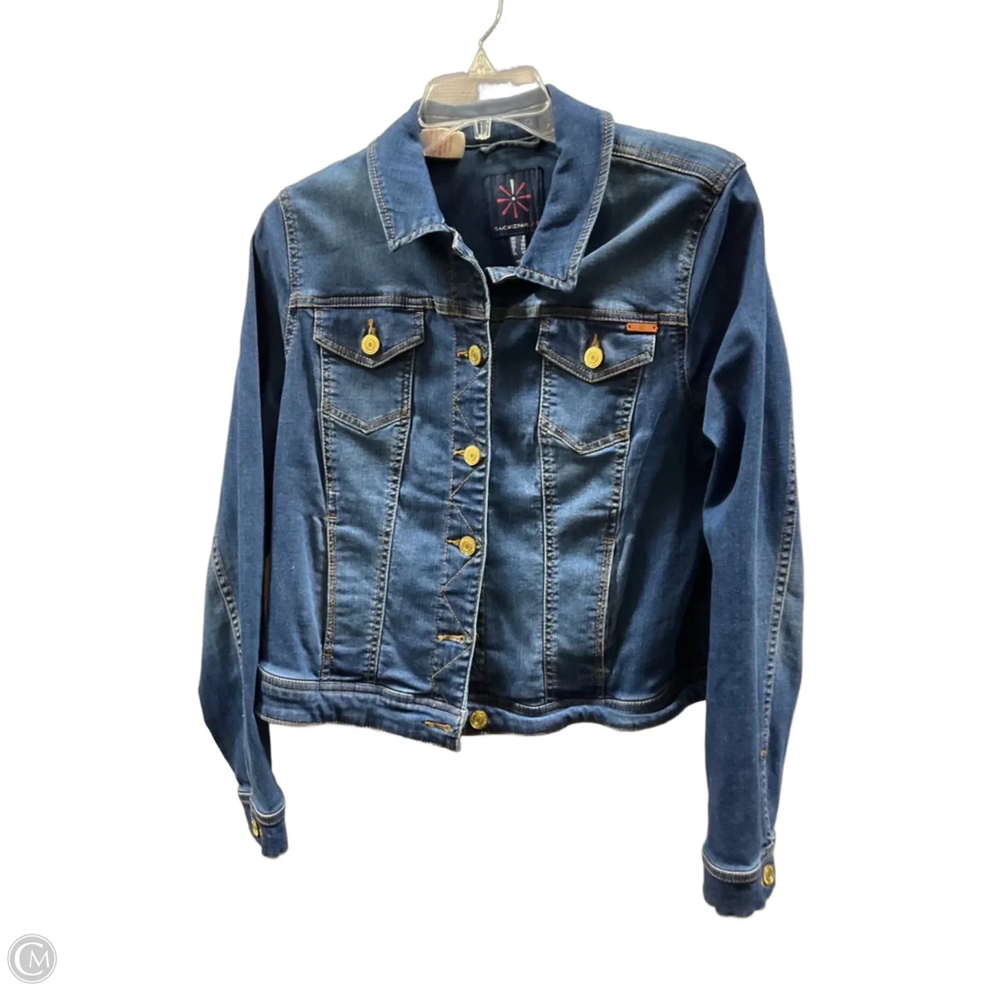 Jacket Denim By Isaac Mizrahi Live Qvc In Blue Denim, Size: 6