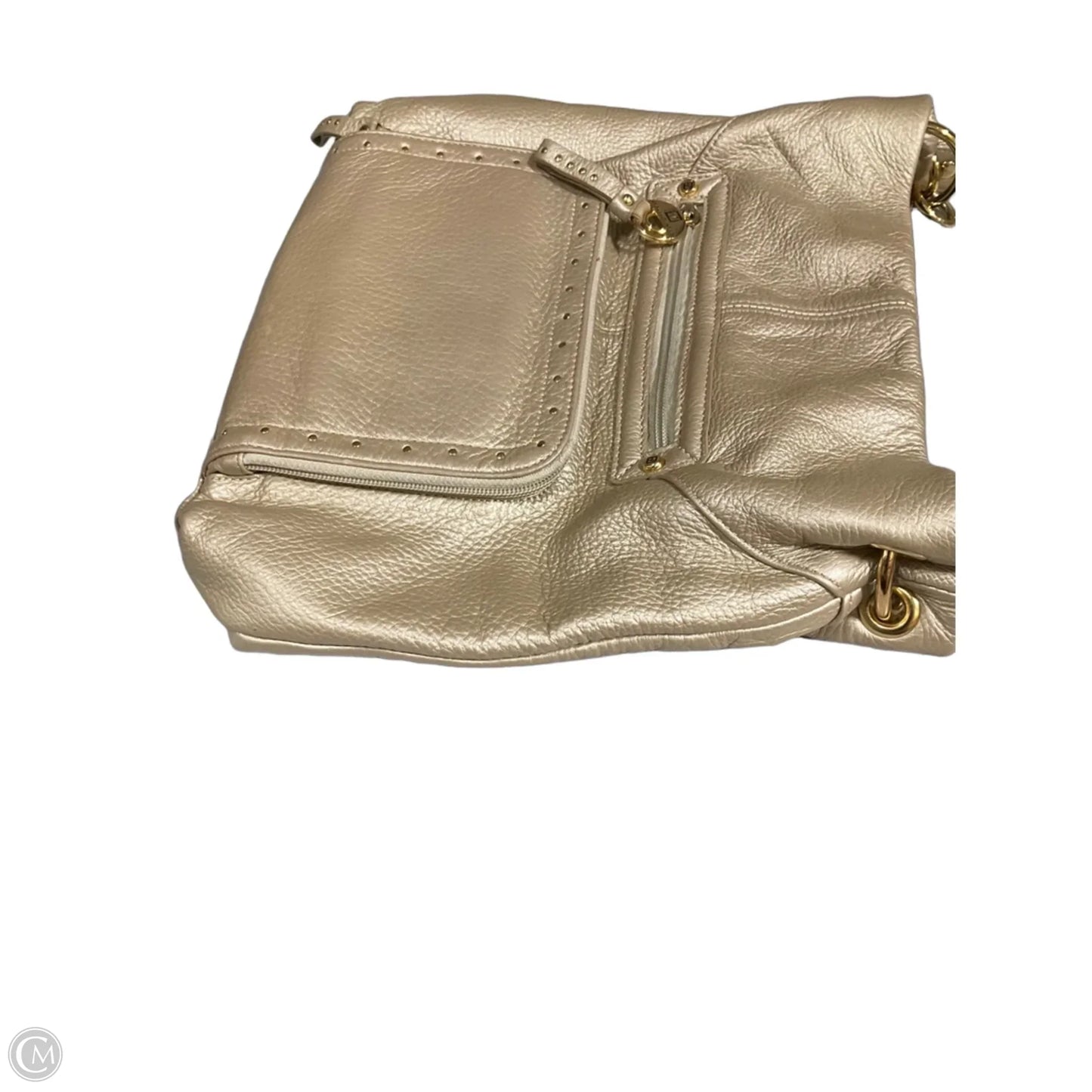 Handbag Leather By Stone Mountain, Size: Medium