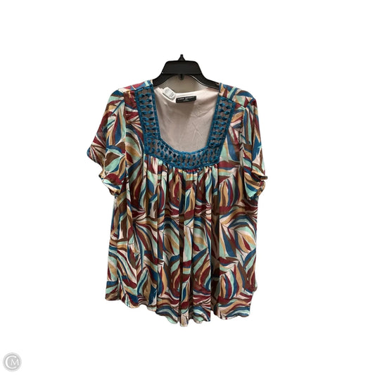 Top Short Sleeve Basic By Lane Bryant In Multi-colored, Size: 14