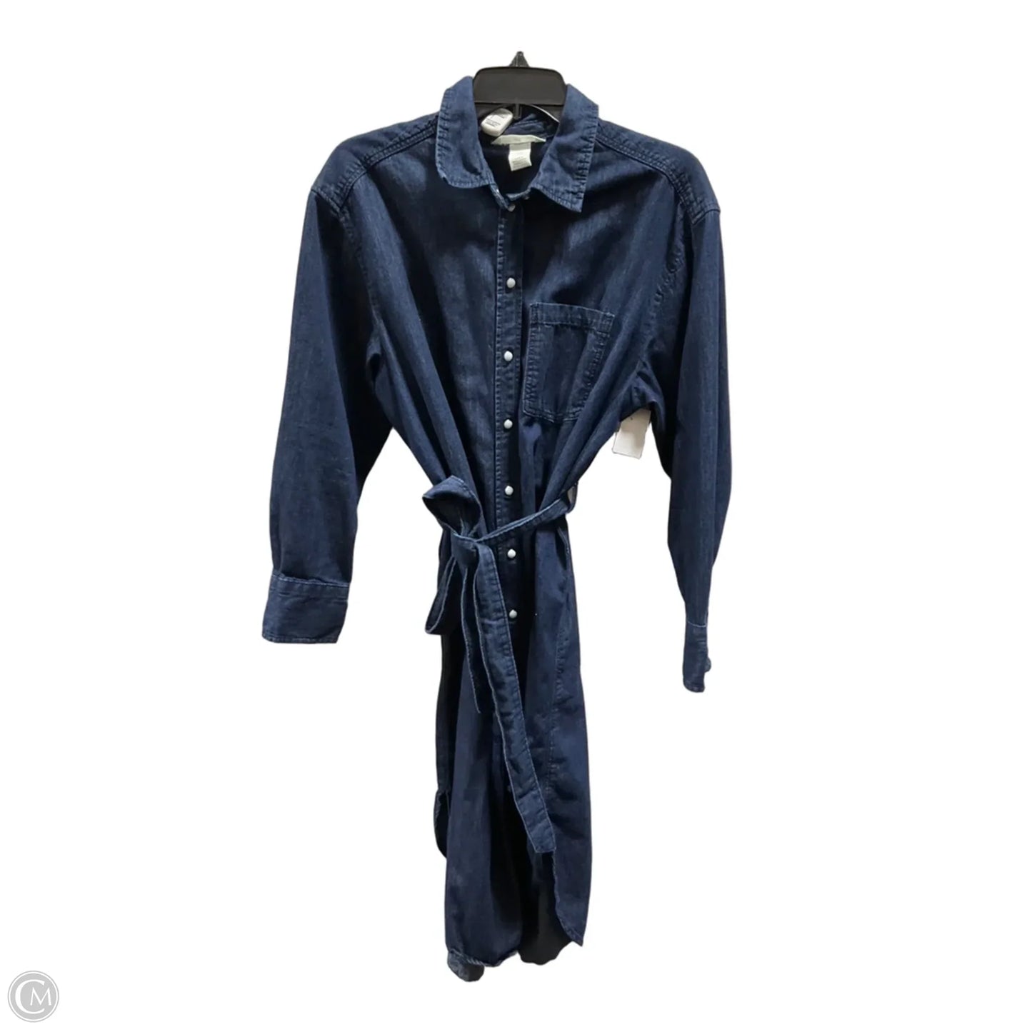 Dress Casual Short By H&m In Blue Denim, Size: M