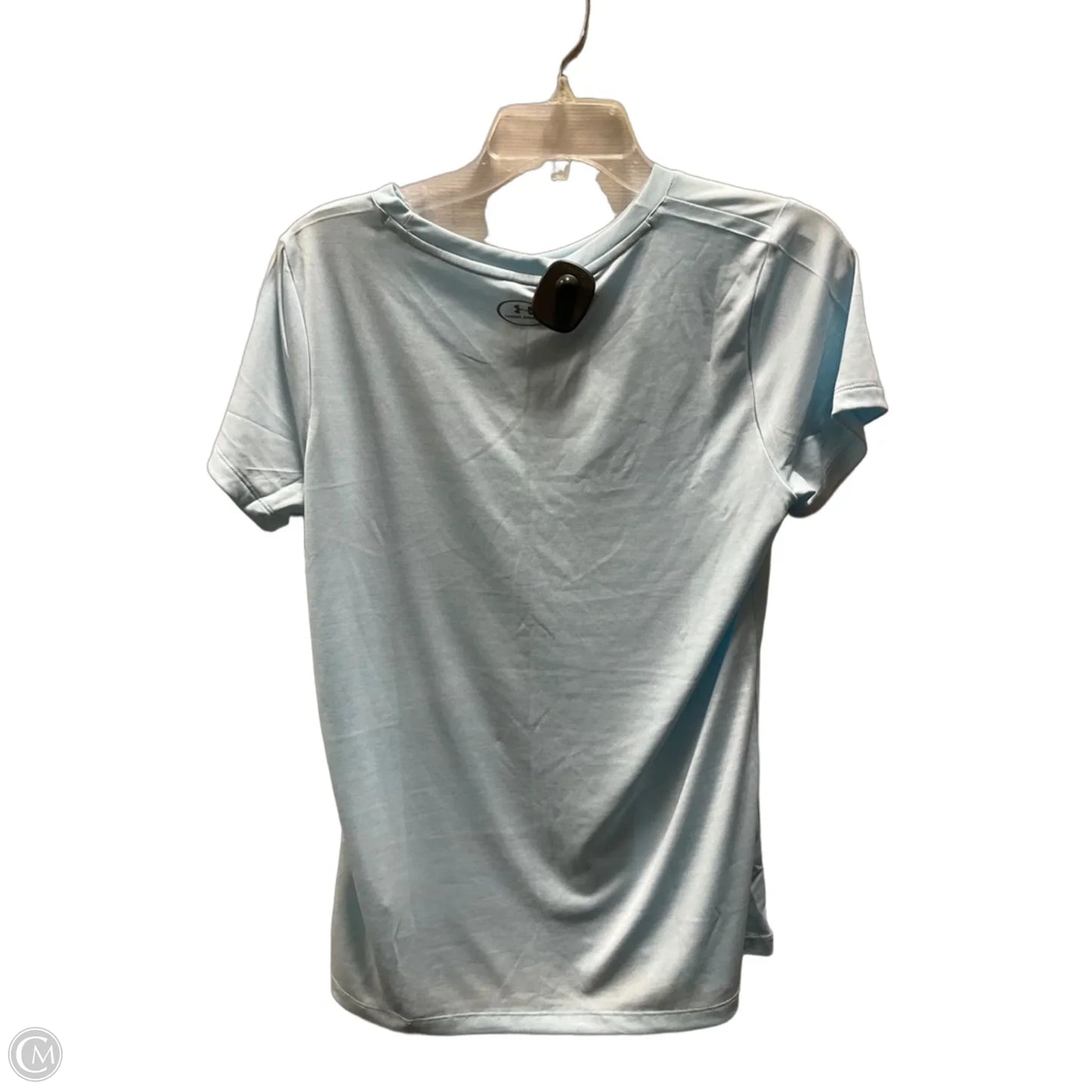 Athletic Top Short Sleeve By Under Armour In Blue, Size: M