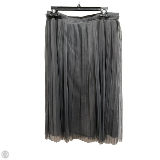 Skirt Midi By Banana Republic In Grey, Size: 8