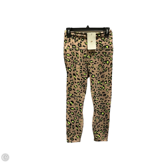 Athletic Leggings By Fabletics In Animal Print, Size: M