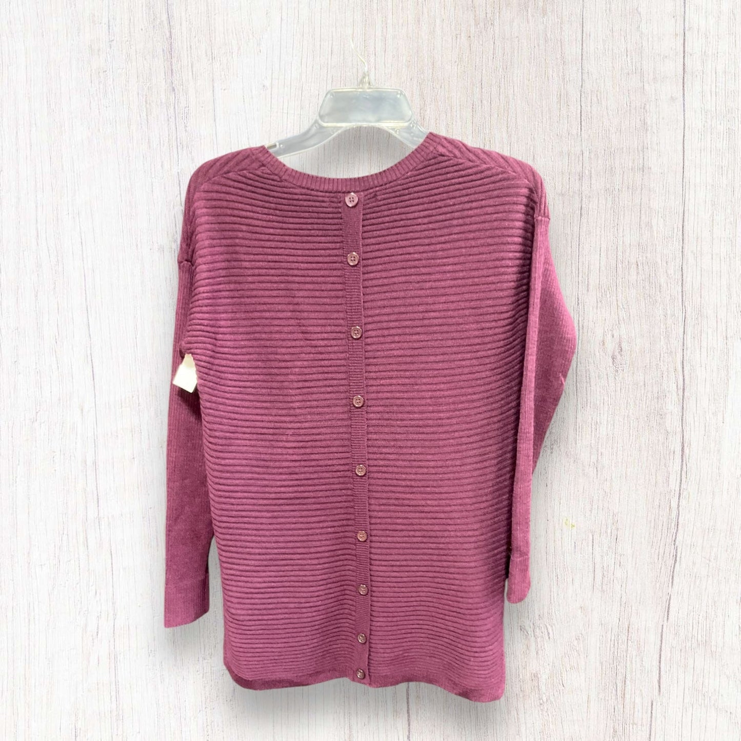 Sweater By Tahari In Burgundy, Size: M