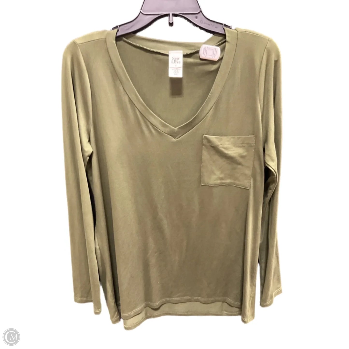 Top Long Sleeve Basic By Sew In Love In Green
