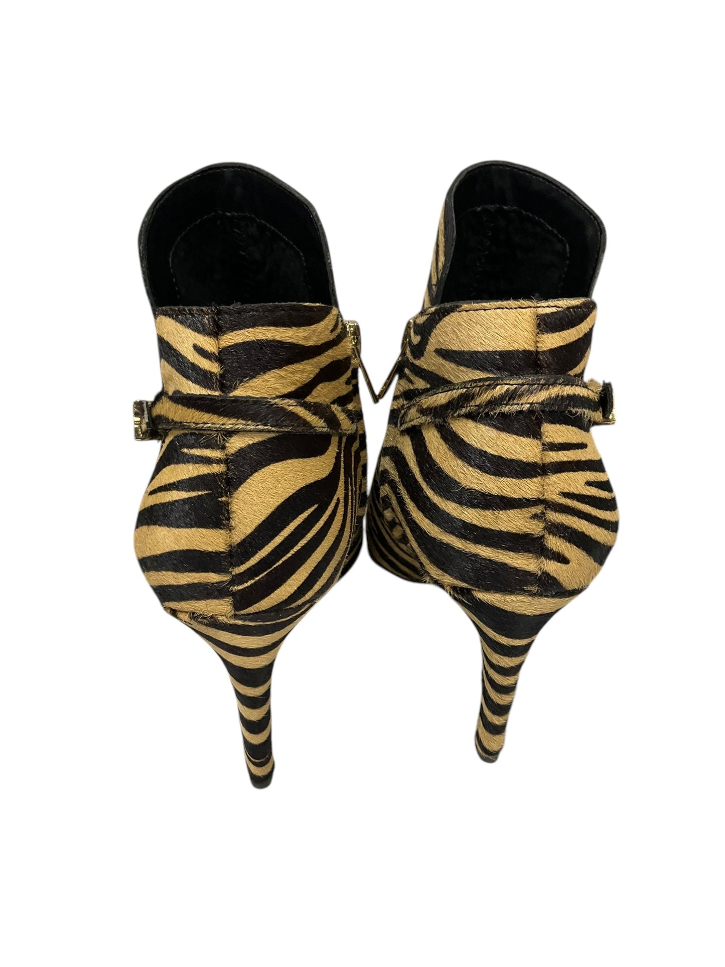 Boots Mid-calf Heels By Sam Edelman In Animal Print, Size: 8