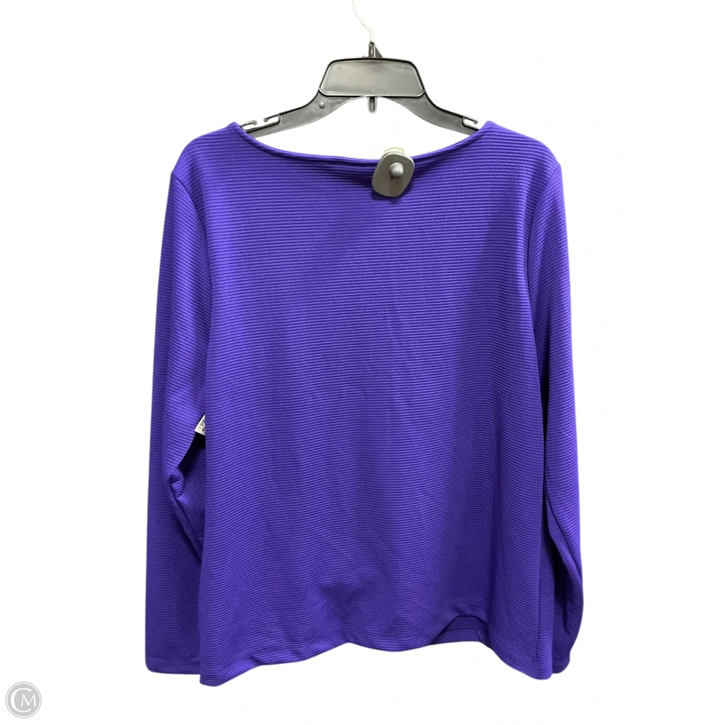 Top Long Sleeve By Apt 9 In Purple, Size: Xl