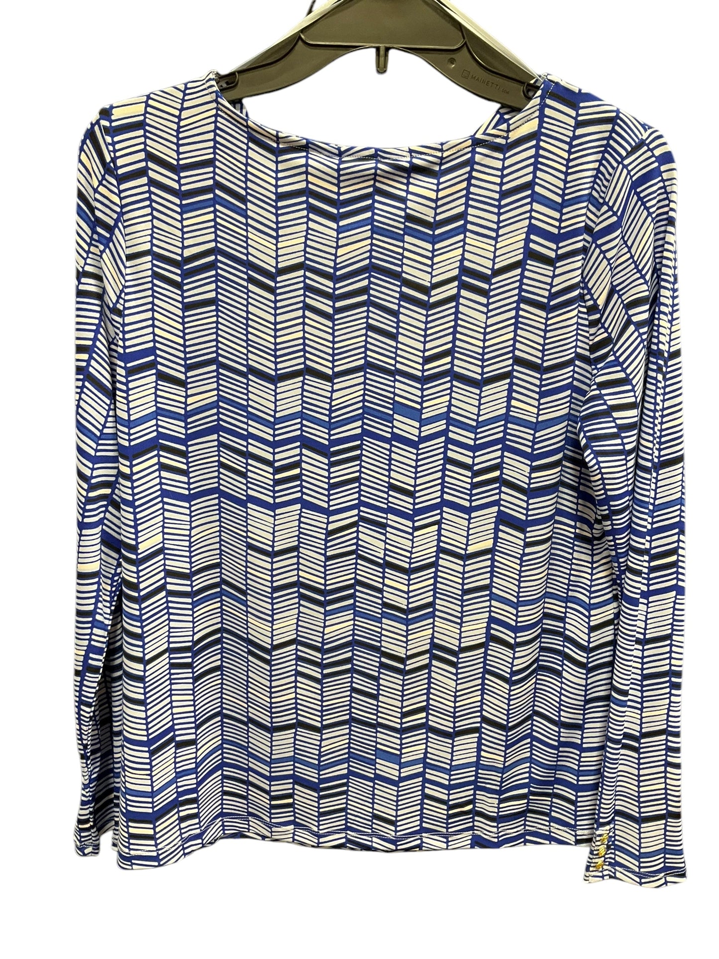 Top Long Sleeve By Liz Claiborne In Blue, Size: M