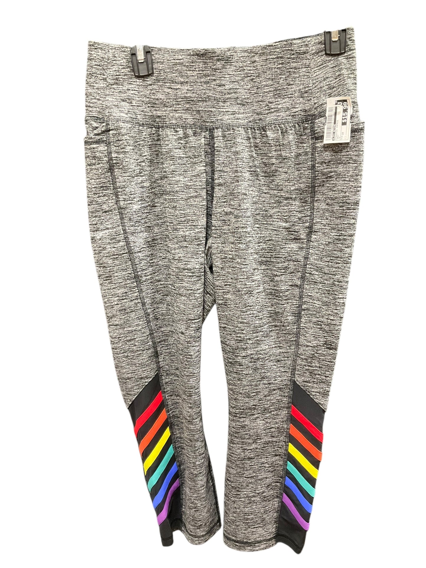 Athletic Capris By Livi Active In Grey, Size: 10