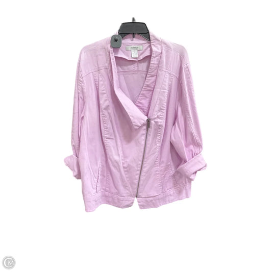 Jacket Other By Avenue In Purple, Size: 2x