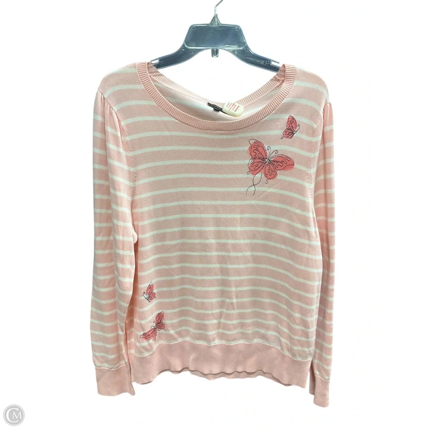 Sweater By Talbots In Pink, Size: Xl