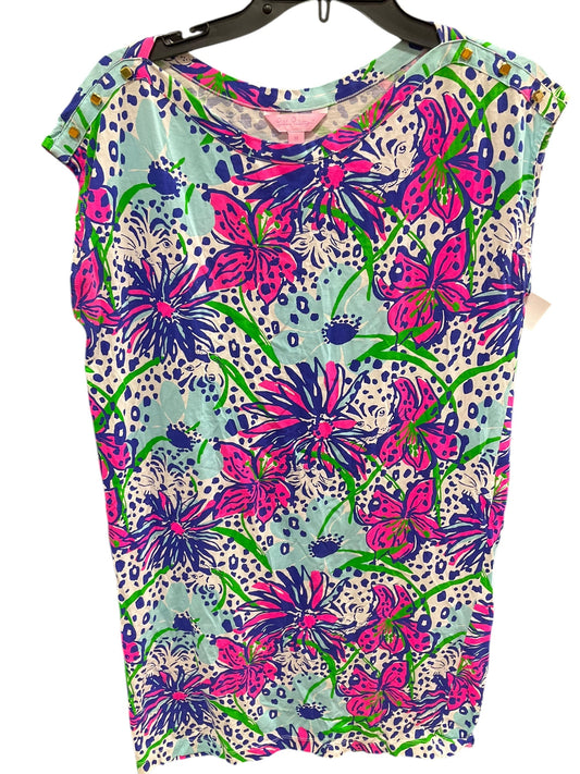 Dress Designer By Lilly Pulitzer In Blue & Pink, Size: M