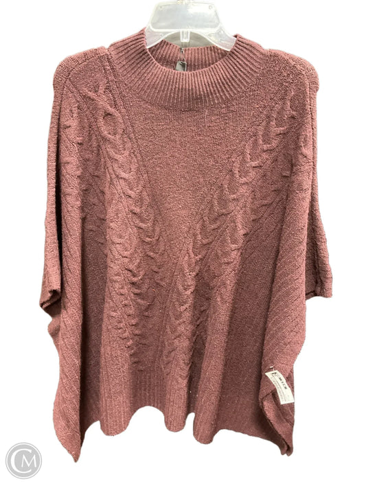 Poncho By Simply Vera In Purple, Size: M