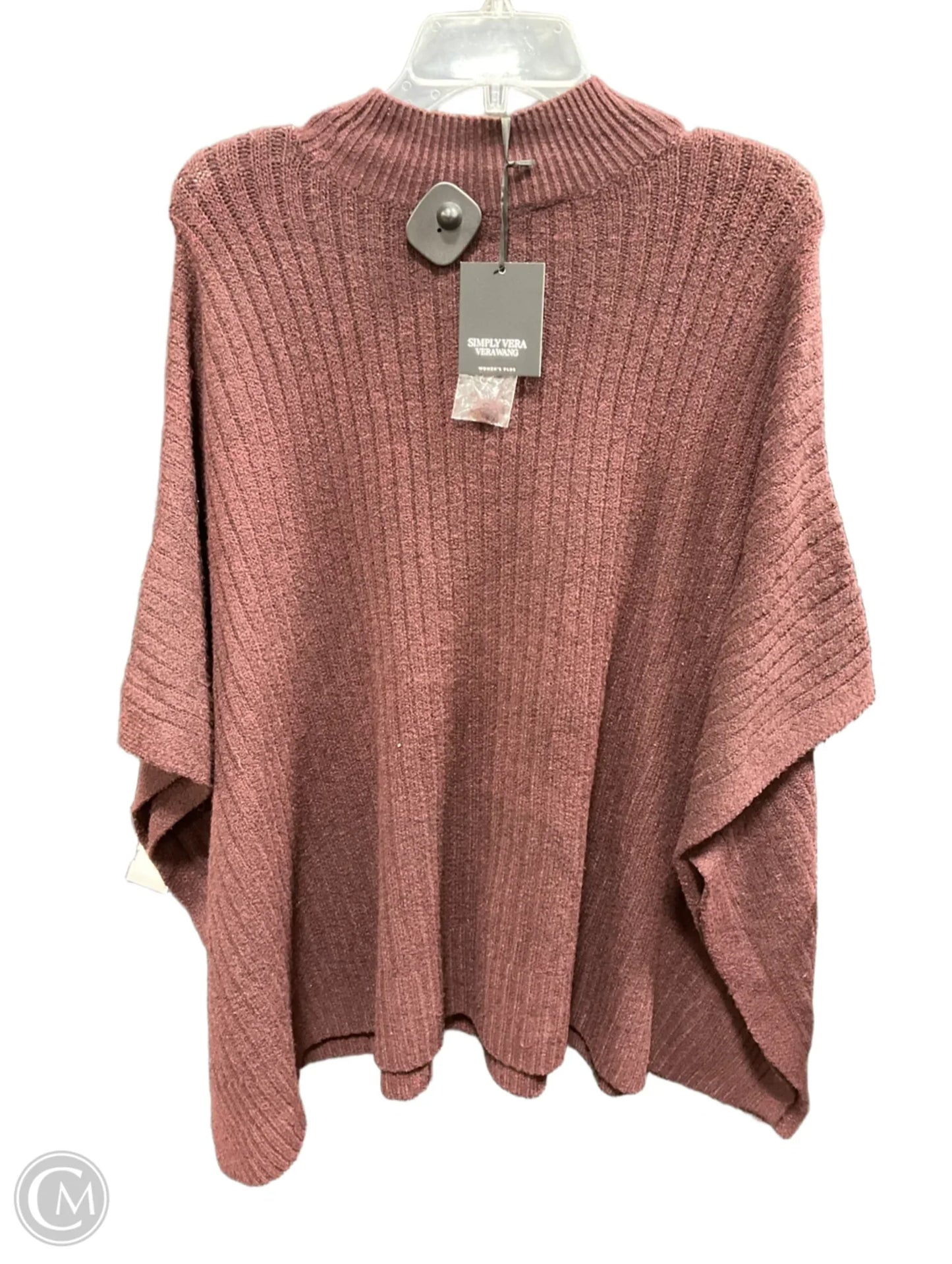 Poncho By Simply Vera In Purple, Size: M