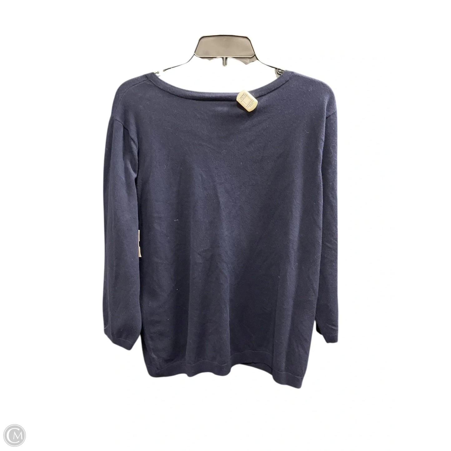 Sweater Cardigan By Talbots In Navy, Size: 2x