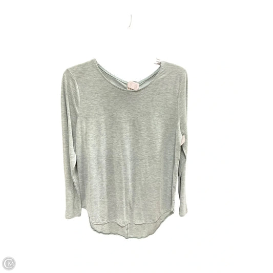 Athletic Top Long Sleeve Crewneck By Under Armour In Green, Size: M