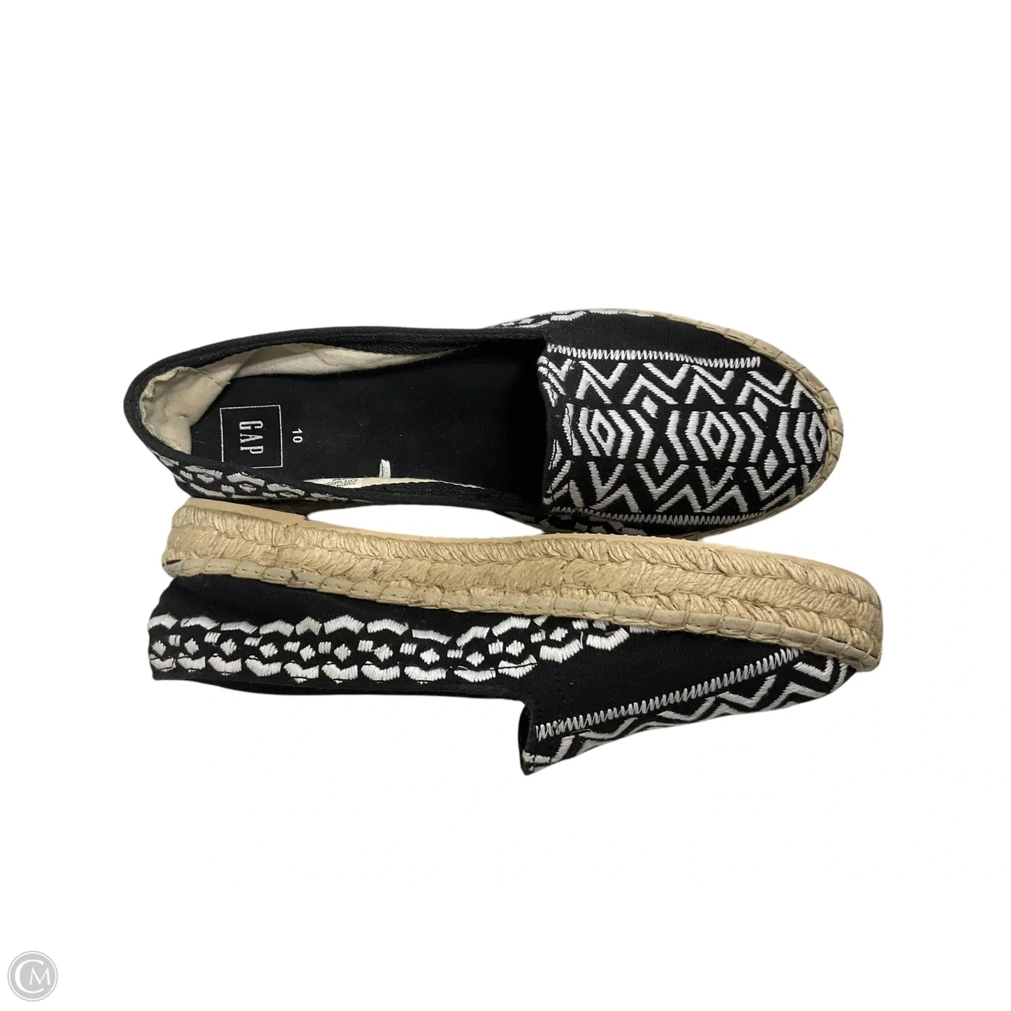 Shoes Flats By Gap In Black & White, Size: 10