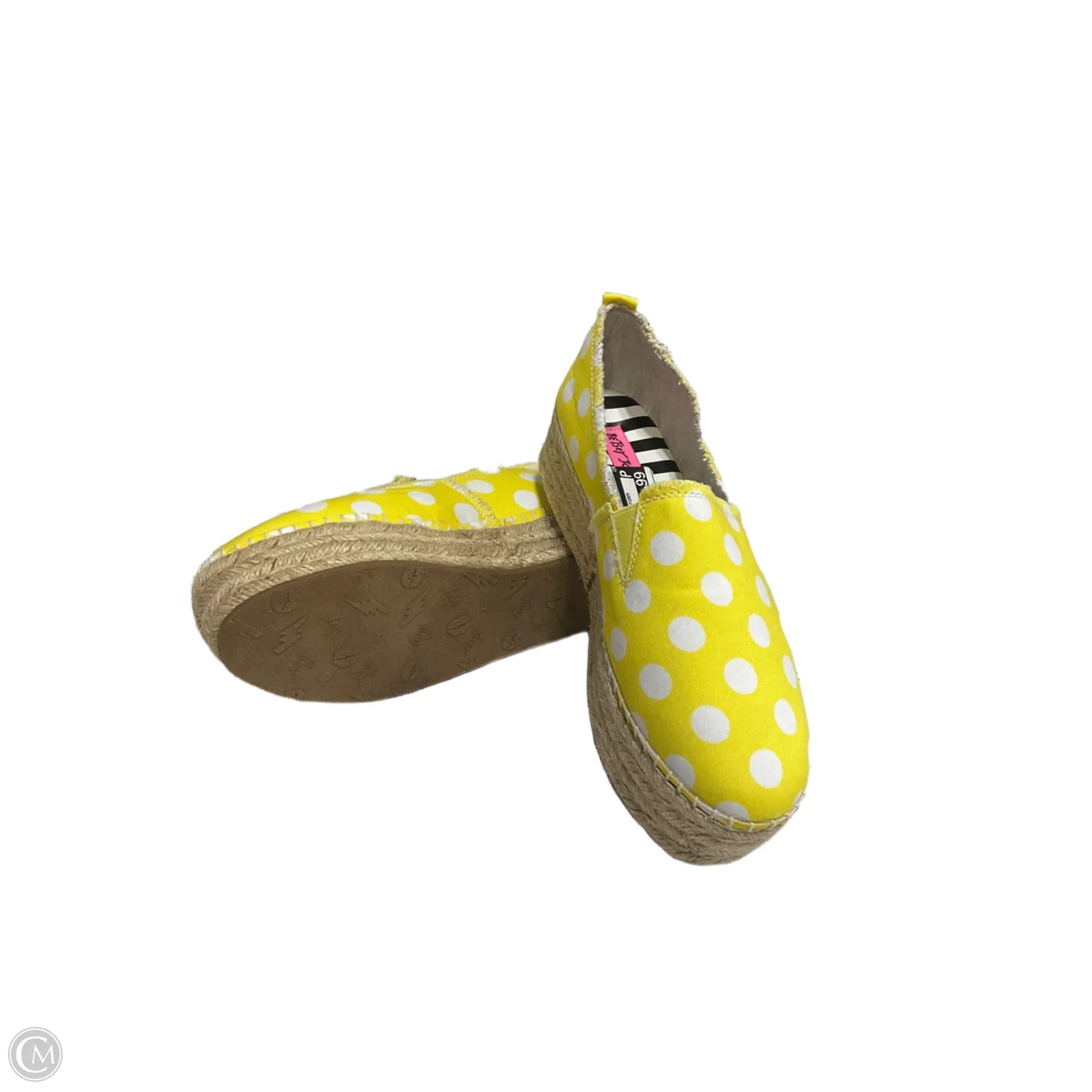 Shoes Heels Platform By Betsey Johnson In Yellow, Size: 7.5